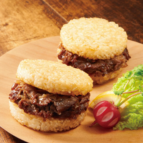 Hamburguesa de arroz Wagyu (calentada)